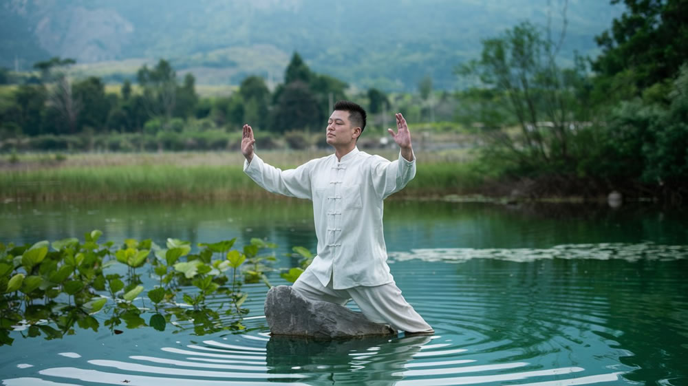 a-photo-of-a-man-practicing-qigong-in-a-_LrZMfzSiSVaO-3Biudawlg_XZrnqgsUSmeukYvZg9U_KQ